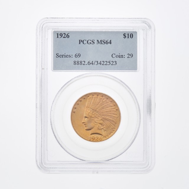 United States 1926 $10 Indian Head Eagle PCGS MS64