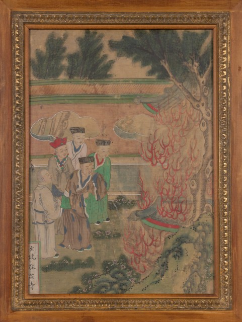 Two Framed Chinese Textile Paintings