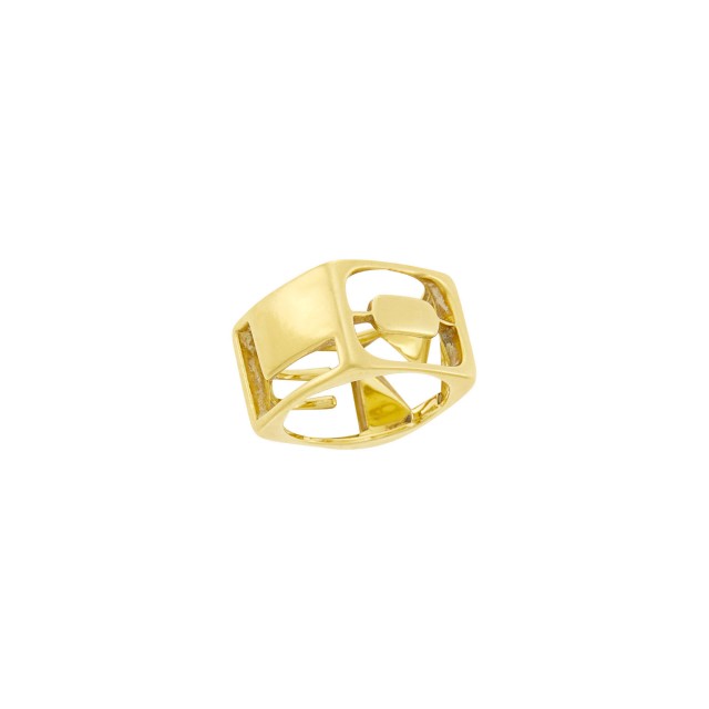Attributed to Donald Claflin for Tiffany and Co. Gold 'Love' Band Ring