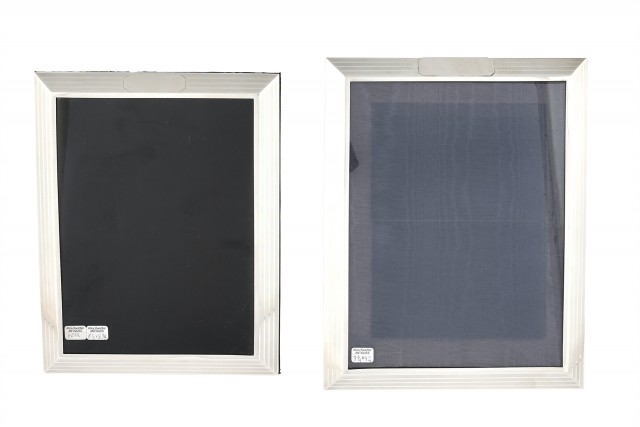 Graduated Pair of American Sterling Silver Picture Frames