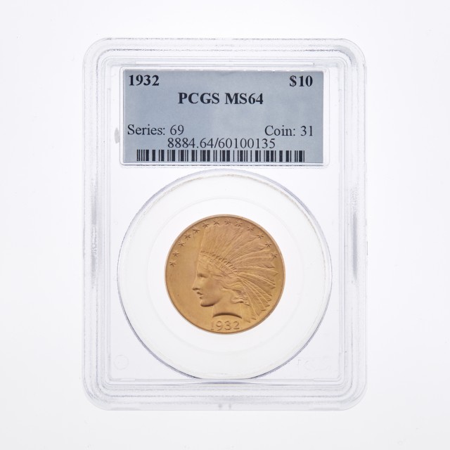 United States 1932 $10 Indian Head Eagle PCGS MS64