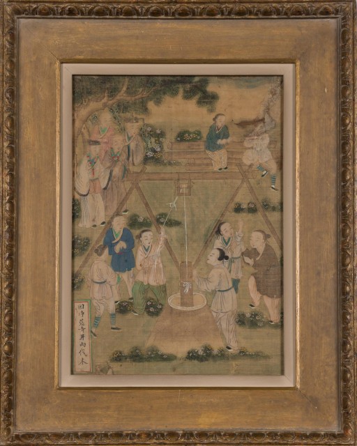 Two Framed Chinese Textile Paintings