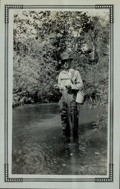 [ANGLING]  Photographic album of angling for bass, perch etc. in Missouri, with some dove hunting etc.