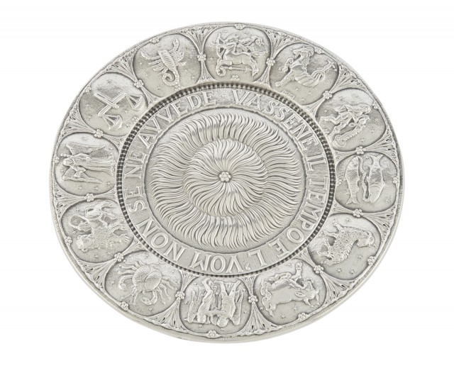 Gianmaria Buccellati Sterling Silver Zodiac Charger