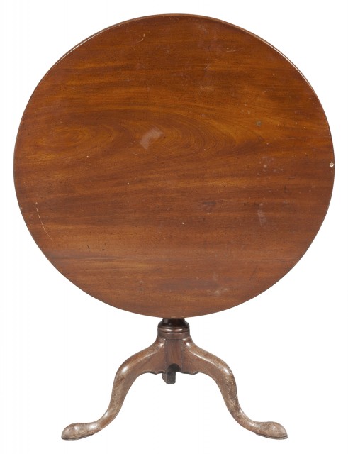 George II Style Mahogany Tilt Top Table