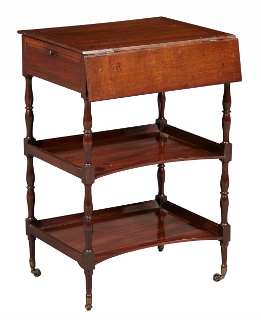 Regency Inlaid Mahogany Bookstand
