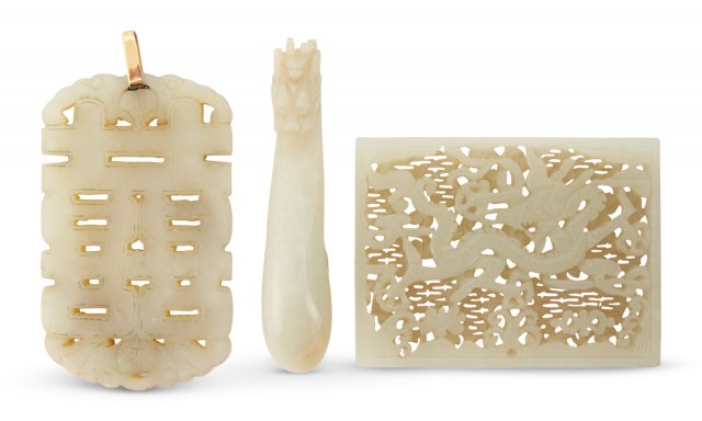 Three Chinese Jade Carvings