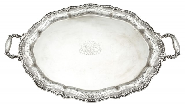Black, Starr and Frost Sterling Silver Two-Handled Tray