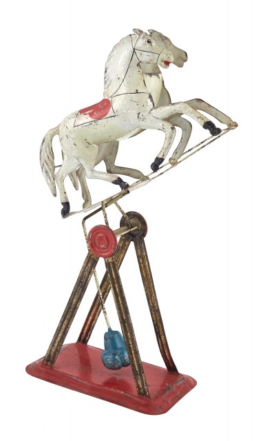 Open Pair of Horses on Balance Toy