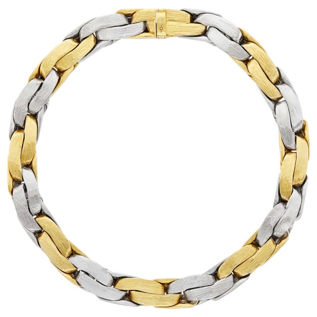 Two-Color Gold Link Necklace