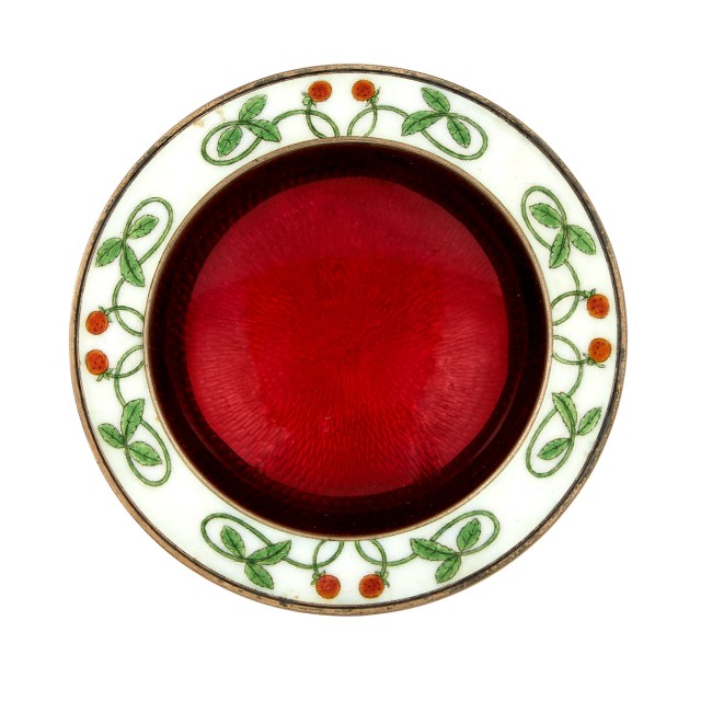 Norwegian Silver and Guilloché Enamel Bowl