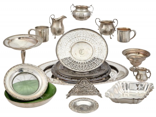 Group of Sterling Silver Table Articles