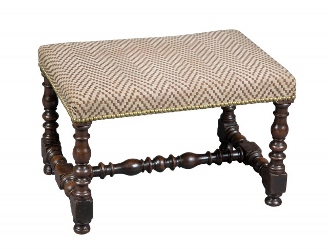 William and Mary Walnut Stool