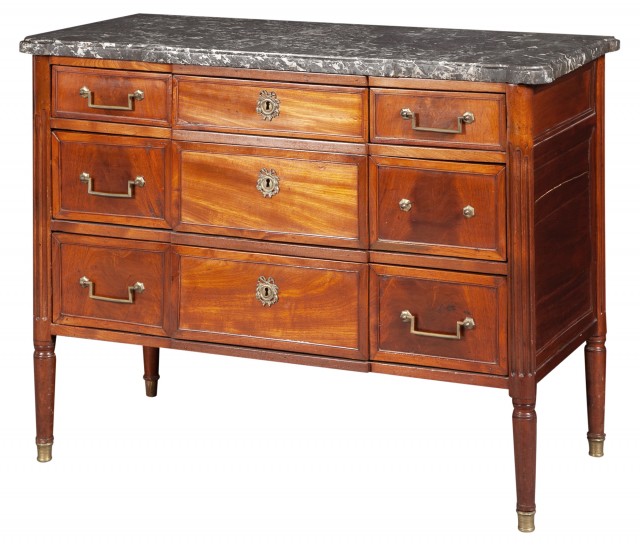 Louis XVI Mahogany Commode