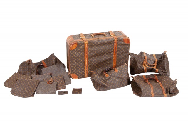 Group of Louis Vuitton Monogram Canvas Articles