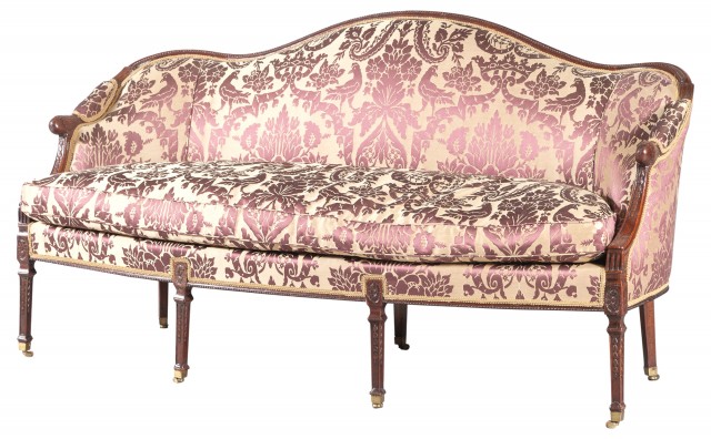 George III Mahogany Settee