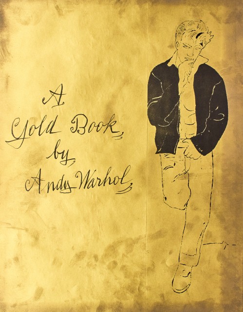 WARHOL, ANDY  A Gold Book.