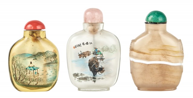 Three Chinese Snuff Bottles