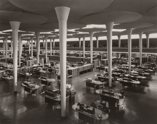 STOLLER, EZRA (1915-2004)  Johnson Wax Tower, Frank Lloyd Wright, Racine, WI,