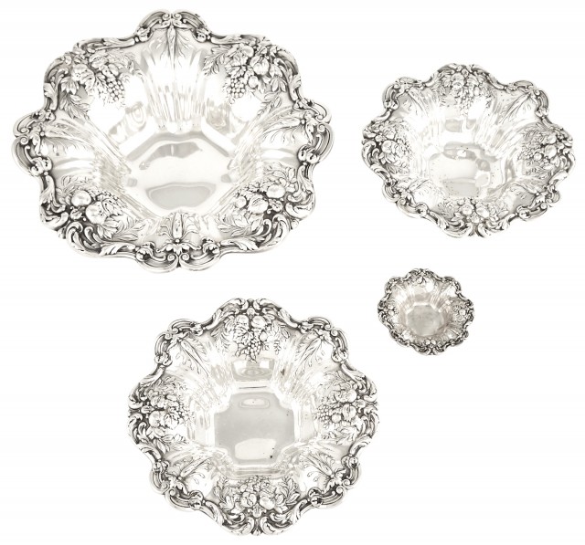 Suite of Four Reed and Barton Sterling Silver Francis I
