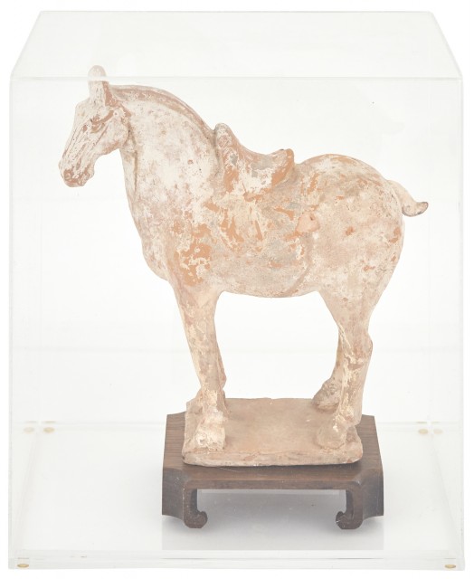 Chinese Pottery Figure of a Standing Horse