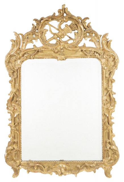 Louis XV Style Giltwood Mirror