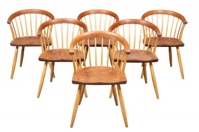 Set of Six Thomas Moser Cherry Newport