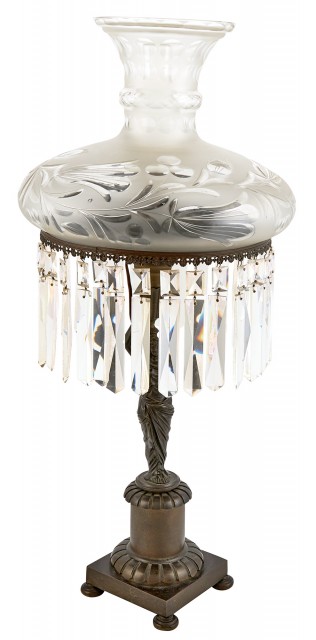 Patinated Bronze Solar Lamp