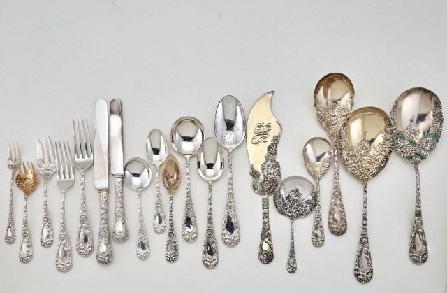 Durgin Sterling Silver Chrysanthemum