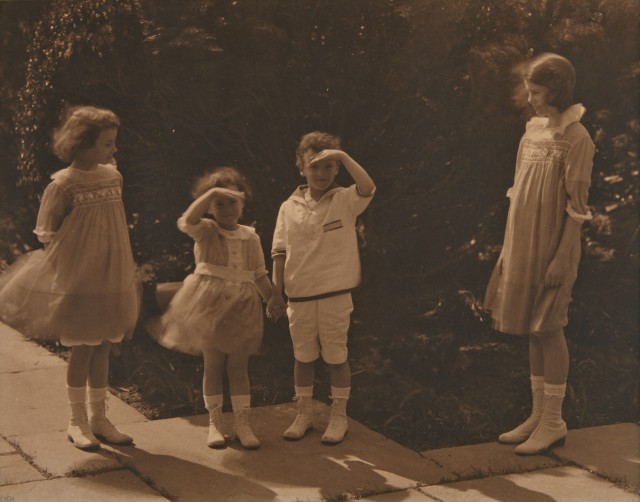 STEICHEN, EDWARD (1879-1973)  Children in the wind [Meyer family],