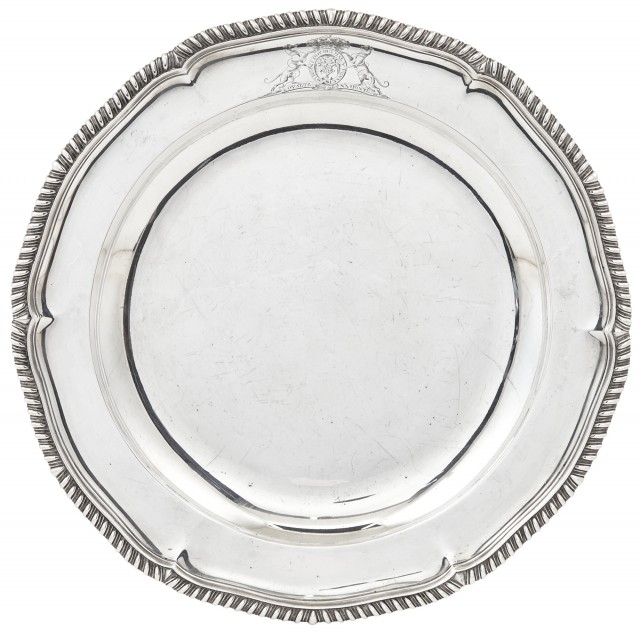 George III Sterling Silver Second Course Dish