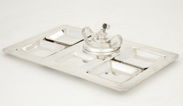 Tiffany and Co. Makers Sterling Silver Smoking Set