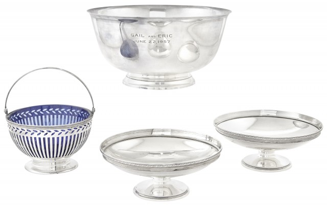 Group of Tiffany and Co. Makers Sterling Silver Table Articles