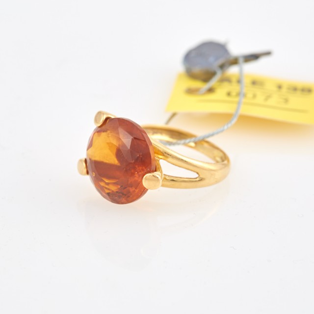 Gold and Stone Ring, 18K 5 dwt. all