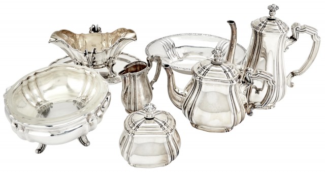 Group of Continental Silver Table Articles