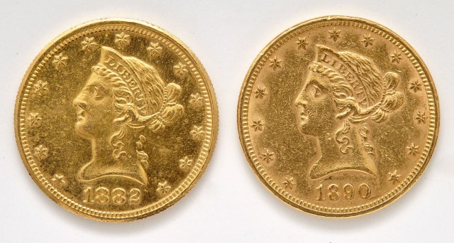 United States Two $10 Liberty Gold Coins