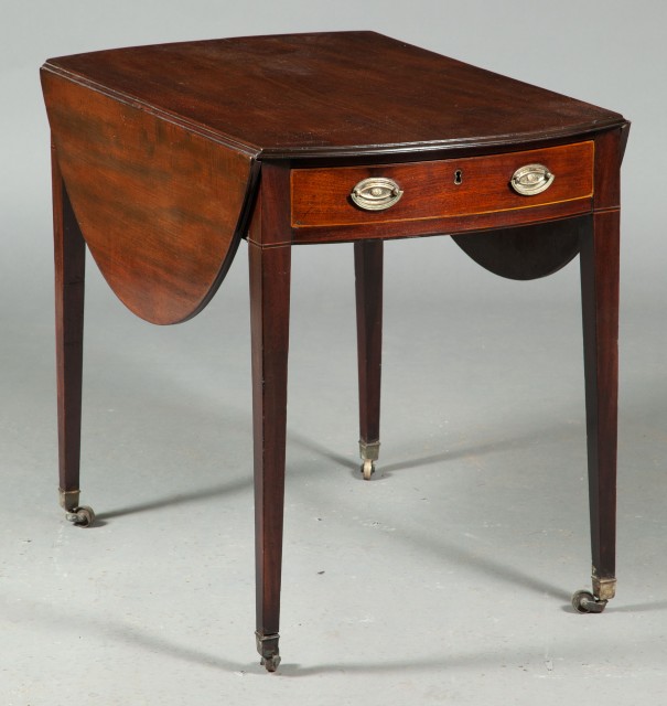 George III Inlaid Mahogany Pembroke Table