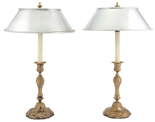 Pair of Louis XV Ormolu Candlesticks