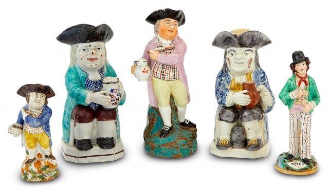 Group of Staffordshire Pottery Articles