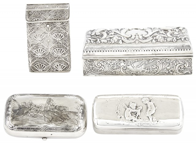Silver Filigree Cigarette Case, Possibly Indian