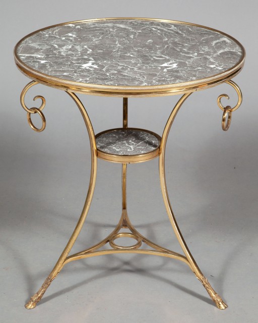 Louis XVI Style Ormolu and Marble Guéridon