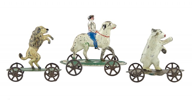 Group of Three Small Tin Toys
