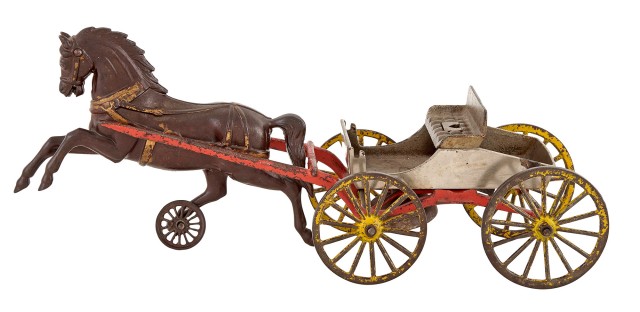 Buckboard Horse and Buggy Cast Iron