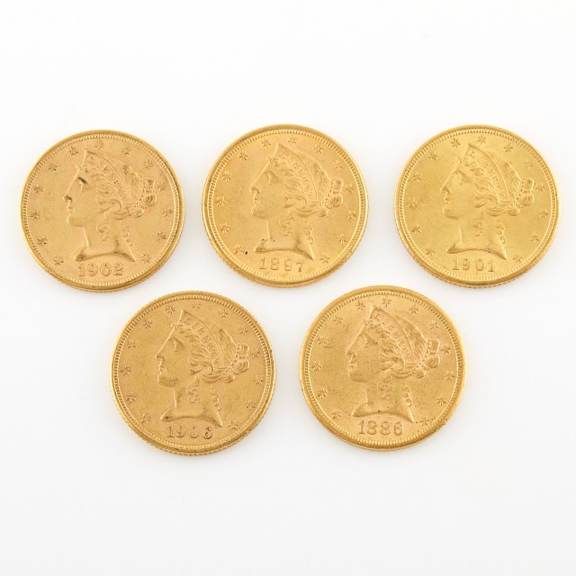 United States $5 Libery Head