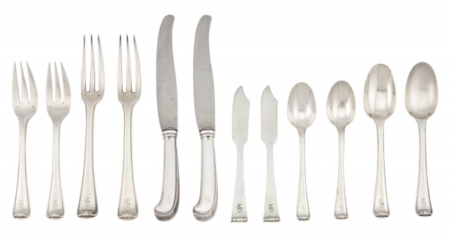 Puiforcat Sterling Silver Flatware Service