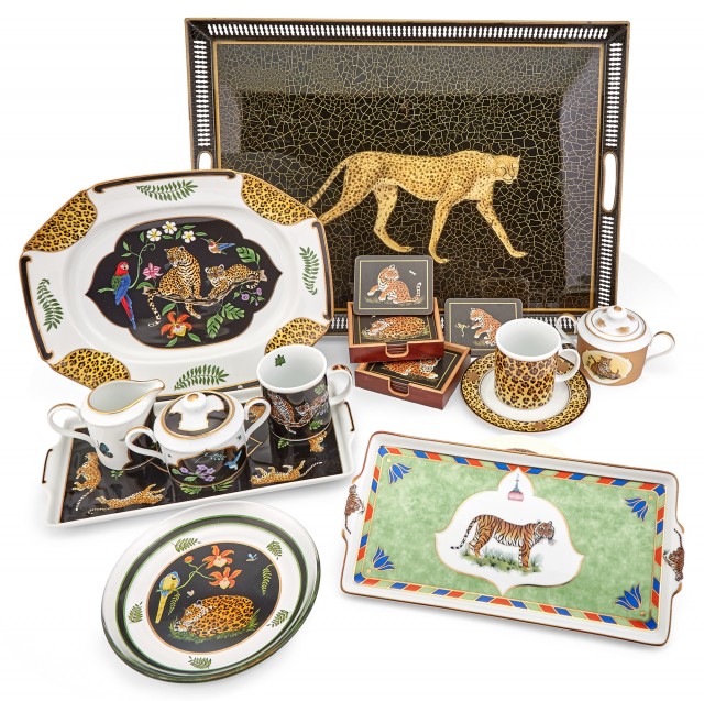 Assembled Group of Lynn Chase Porcelain Table Articles