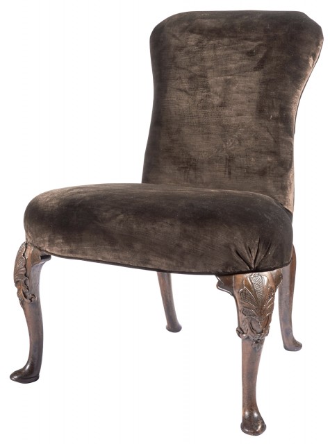 George II Style Walnut Side Chair