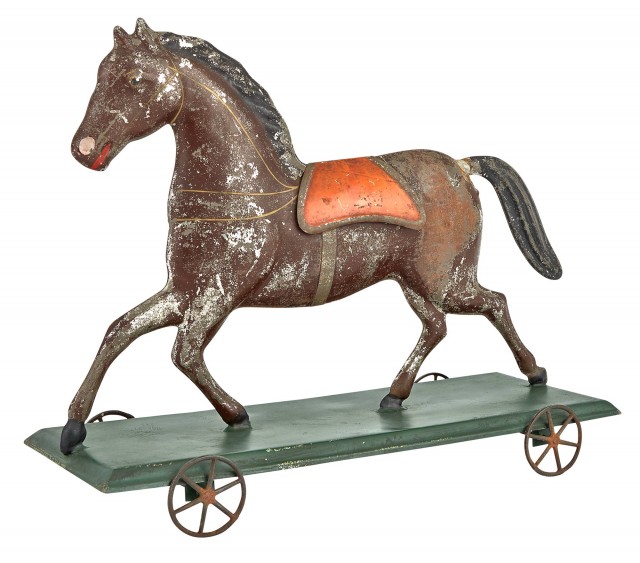 Extra Large Tin Horse Toy