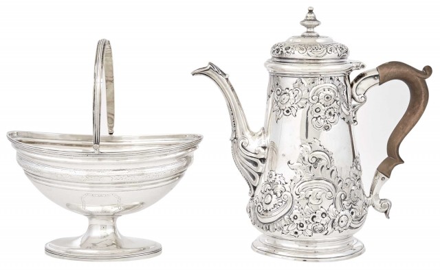 George II Sterling Silver Coffee Pot