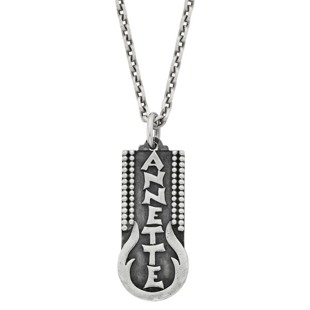 Jean Després Silver 'Annette' Pendant with Long Chain Necklace, France